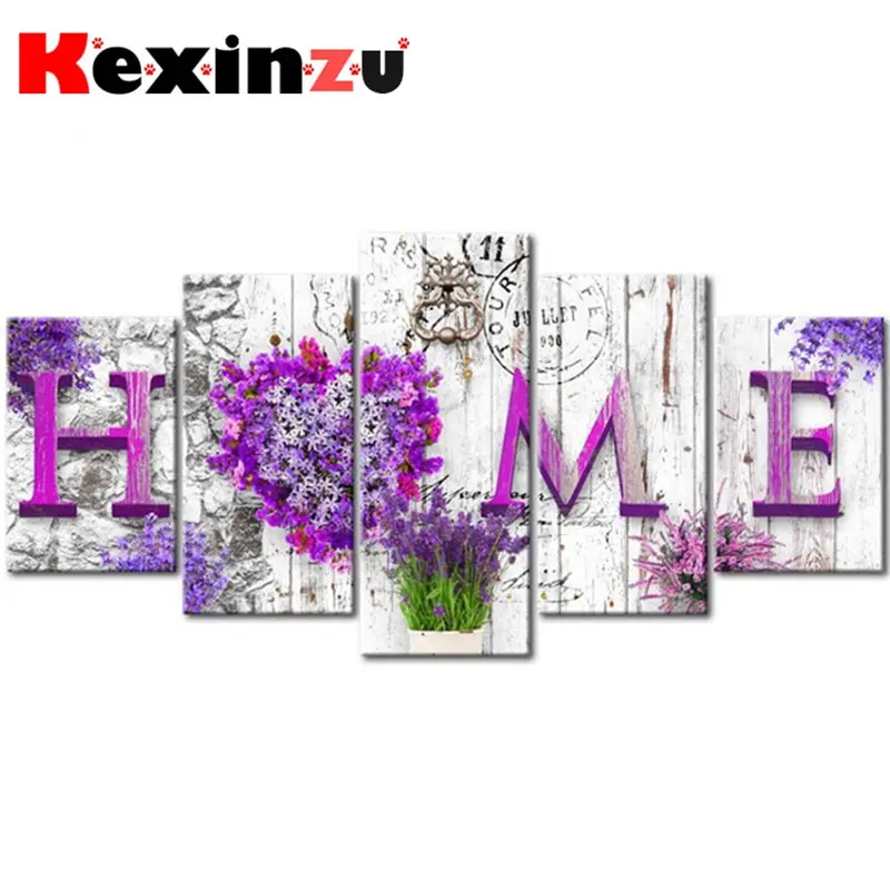 

Набор для алмазной вышивки 5D «сделай сам», картина с полными квадратными/круглыми стразами, вышивка крестиком «Цветочный дом», комбинирова...