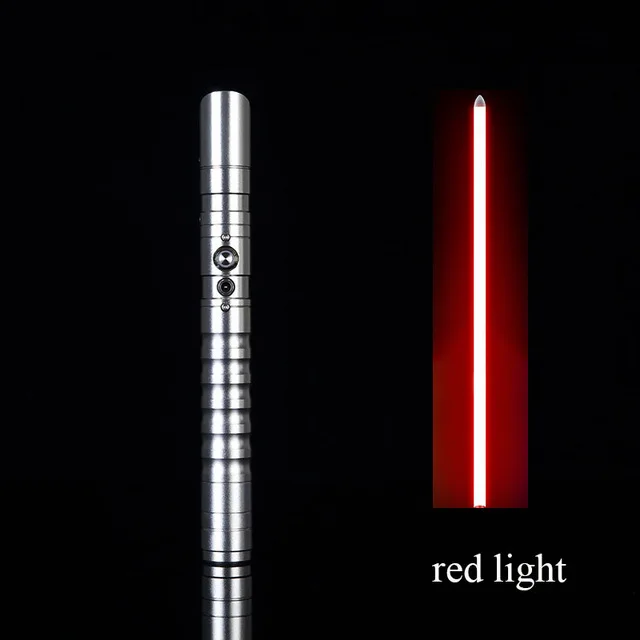 Silver HD red Светильник Jedi Sith, металлический меч, лазерный маскарадный светильник, сабельные игрушки, светящийся подарок для детей, светильник для улицы, креативные войны, игрушки, палка, меч - Цвет: Silver HD red