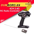 DUMBORC X4 4CH 2,4 ghz RC радиопередатчик и X6F приемник RC автомобиль пульт дистанционного управления расстояние 400m-500m для RC лодки 4 канала
