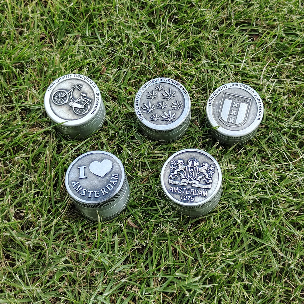 Амстердам жернов для трав цинковый сплав 30 мм 3 слоя травы точильщика Травяные