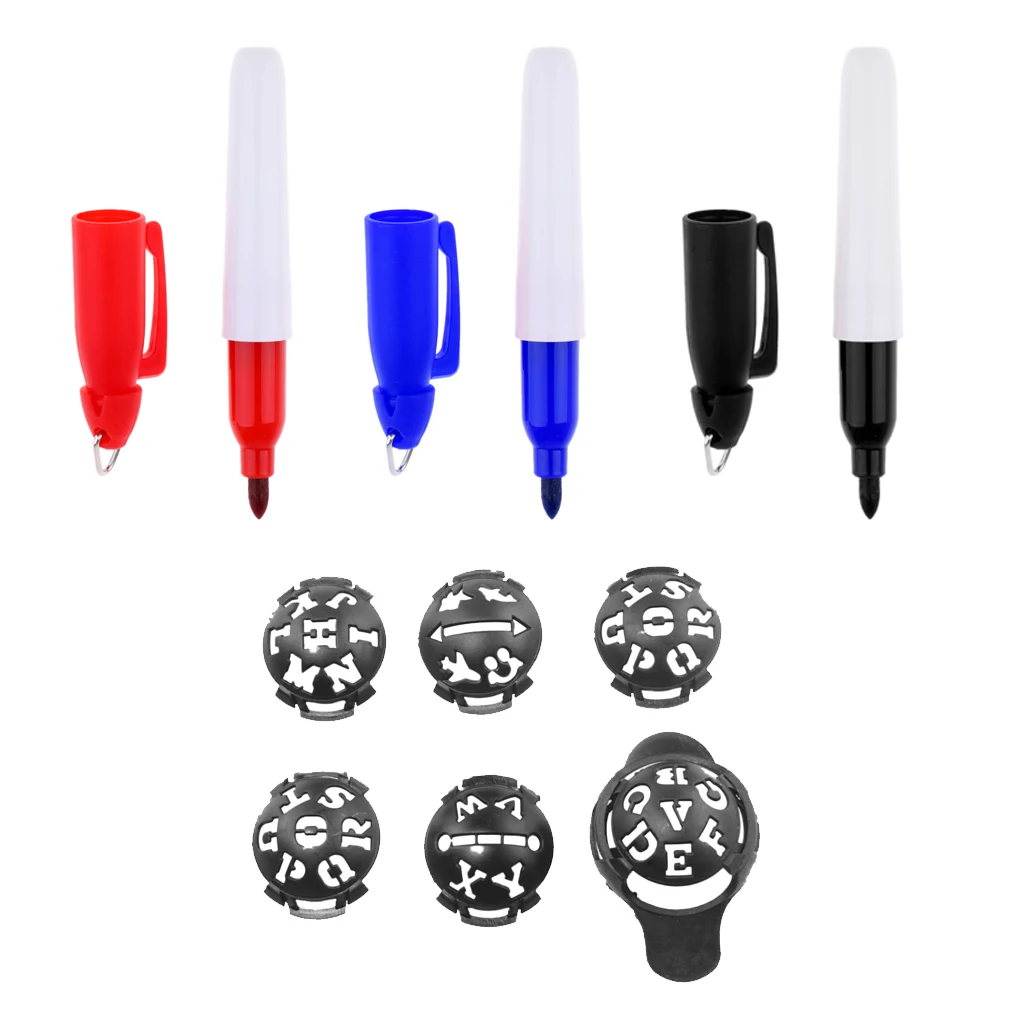 Мяч для гольфа линия маркер лайнер трафарет выравнивание шаблон мульти и 3 шт