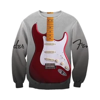 mens new fashion sweatshirt electric guitar classic 3d printed harajuku casual hoodies unisex hip hop zipper hoodies wy0155