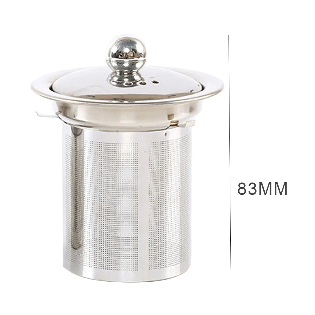 

1pcs Tea Strainer Tea Infuser with Lid Stainless Steel filter Teapot Kettle Loose Leaf Fine Mesh Strainer Tea Filter