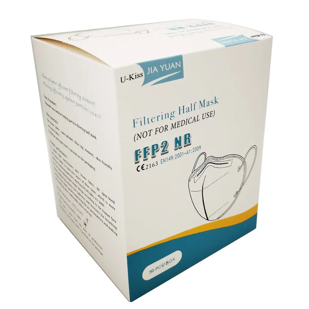 

INSTOCK50pcs FFP2 Mask Mouth Face Masks Dustproof Anti-fog Respirator Breathable 5-Layer Protection Filter Mascarillas FFP2 Mask