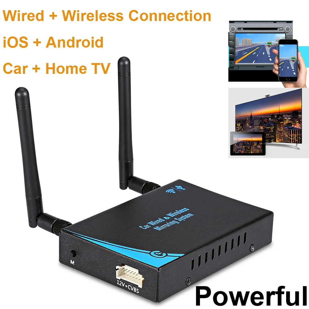 5G автомобильный WiFi дисплей ключ зеркальная коробка Android IOS телефон к HDMI AV автомобильный тв видео адаптер Miracast DLNA Airplay экран зеркальное отображение