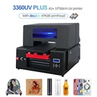 A3 + УФ планшетный принтер с двойной печатью XP600 для бутылочных телефонов планшетный цилиндр Многофункциональный УФ планшетный принтер