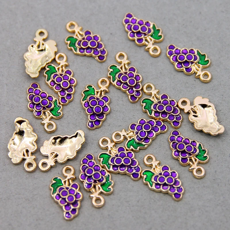 6 шт./лот милые эмалевые подвески для сережек ожерелье фрукты Клубника арбуз