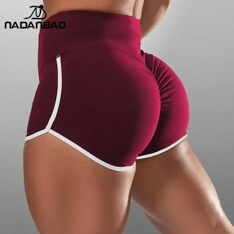 

NADANBAO 2021 High Waist PUSH UP Shorts For Women Fitness Workout Legging Female Running Sports Short Leggins GYM Tights Short