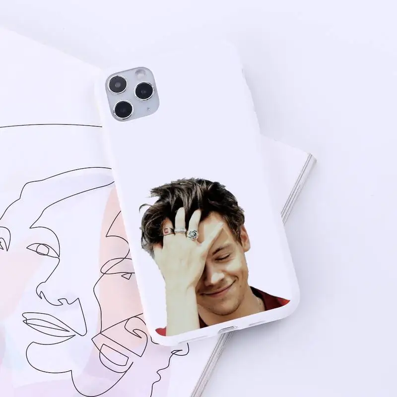 

Harry Styles famous design Phone Case Candy Color for iPhone 6 7 8 11 12 s mini pro X XS XR MAX Plus