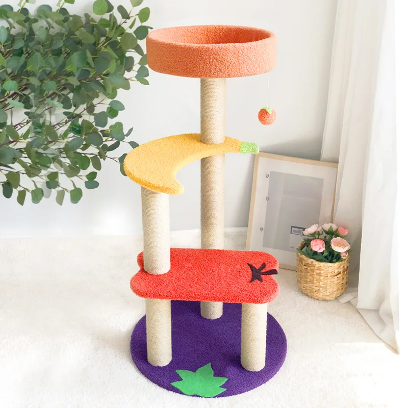 

High Grade Multilayer Large Cat Climbing Frame Pet Products Toys Shelves Furniture Cat Tree House