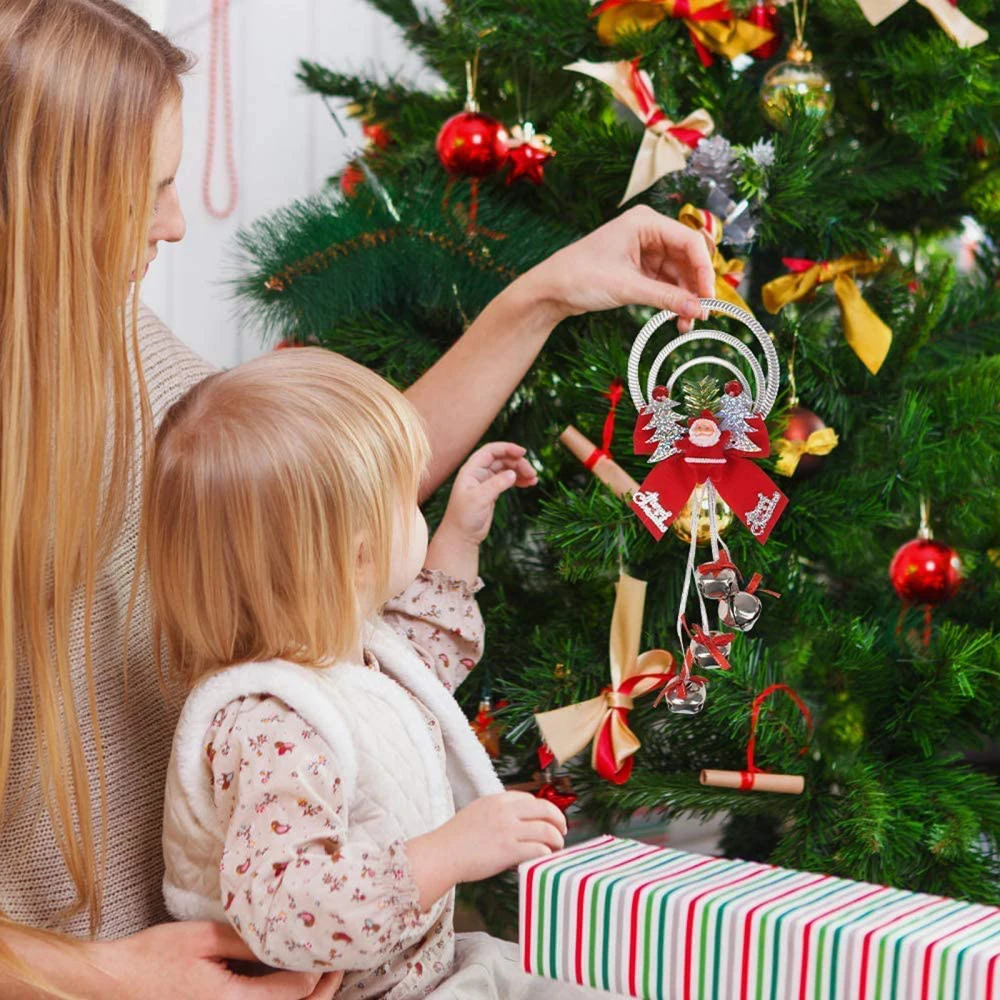 

Cross Bell String Door Hanger Durable Christmas Tree Ornaments Gifts Lightweight Door Hanger Metal Supplies Accessories