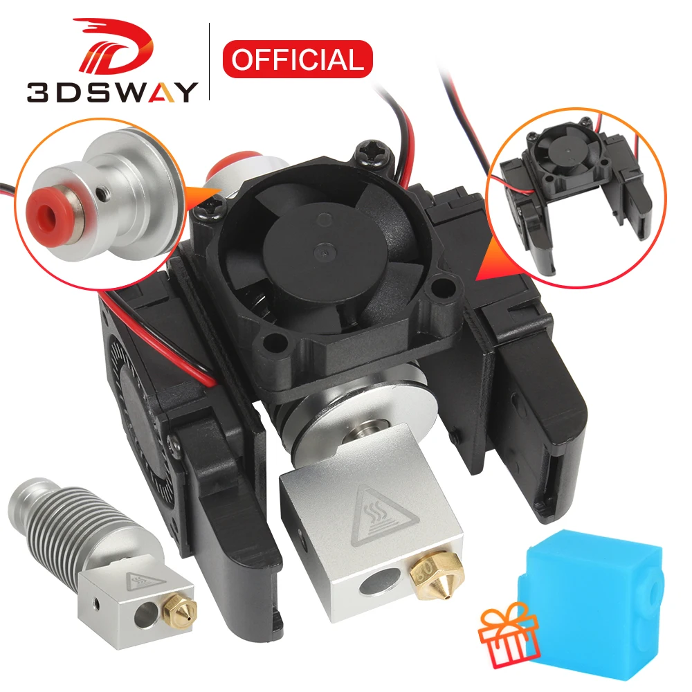 

3DSWAY e3d V6 Volcano All Metal Hotend Kit 12V 24V Bowden Direct 0.4/1.75mm filament BMG Extruder 3D Printer Accessories ender 3