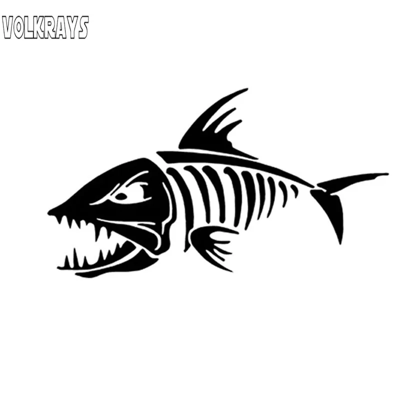 Volkrays индивидуальная Автомобильная наклейка морские рыбьи кости аксессуары для