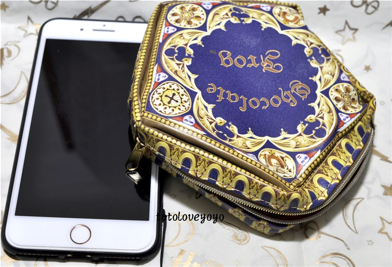 Бумажник с принтом Гарри шоколадный цветок маленький кошелек для монет в школе