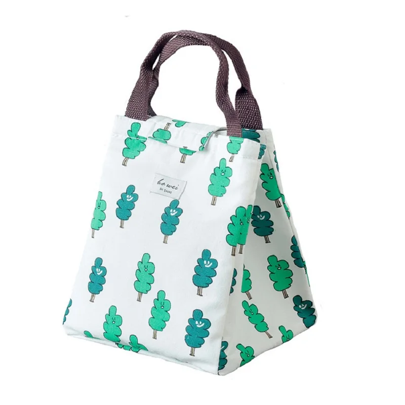 

Korean Style Cute Animal Cloth Lunch Box Insulated Bag Waterproof Oxford Cloth Lunch Bag with Zipper Lunch Box Bag