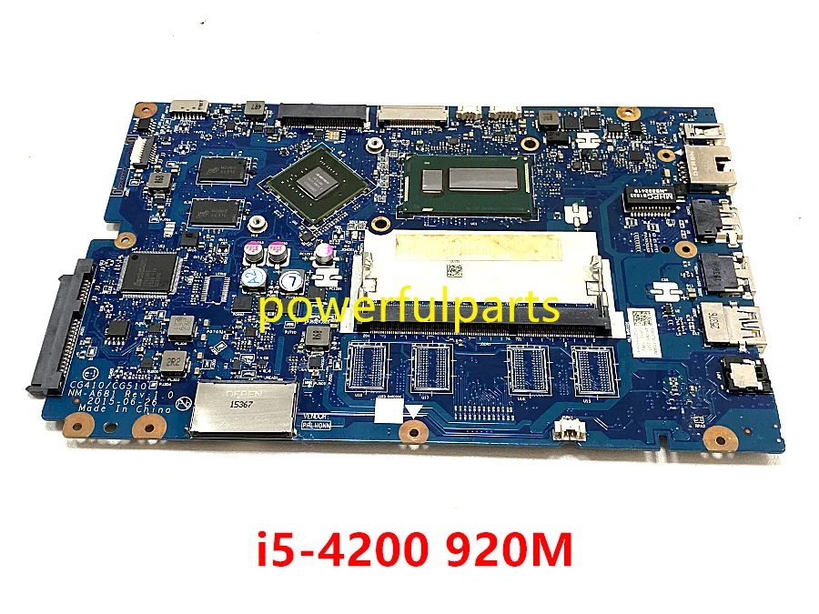 100 working for lenovo 100 15IBD motherboard with i5 4200 CPU with 920M graphic CG410 CG510 NM A681 mainboard tested well