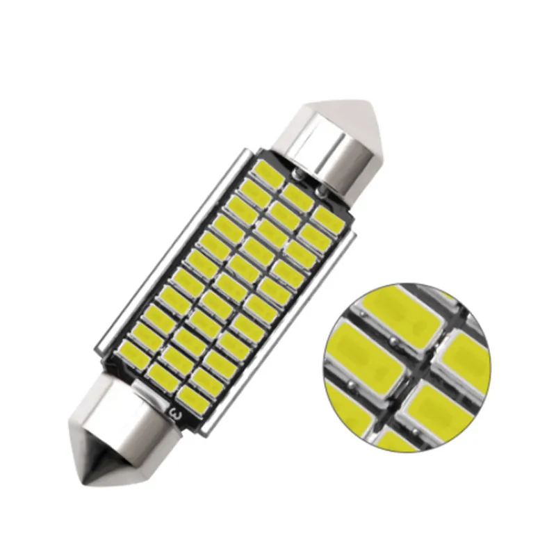 10 шт. Festoon безошибочный Canbus C5W C10W Авто интерьерная лампа 3014 SMD стильный светильник