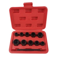 11pc nut extractor metric high hardness wear and tear nut removal tool repair kit home kit tool