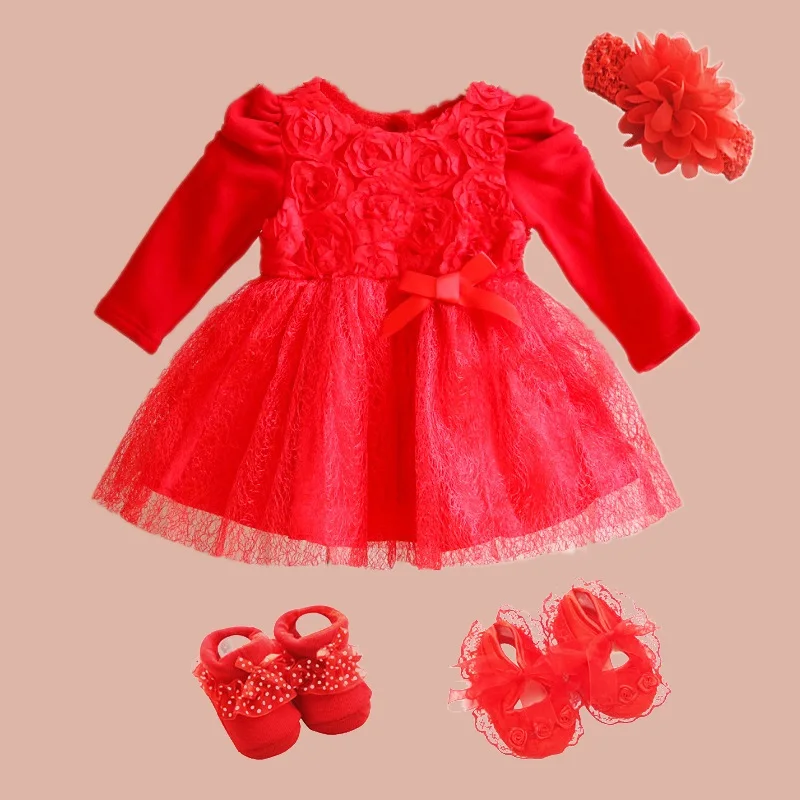 Платье для новорожденных девочек и одежда платье крещения на крестины вечерние