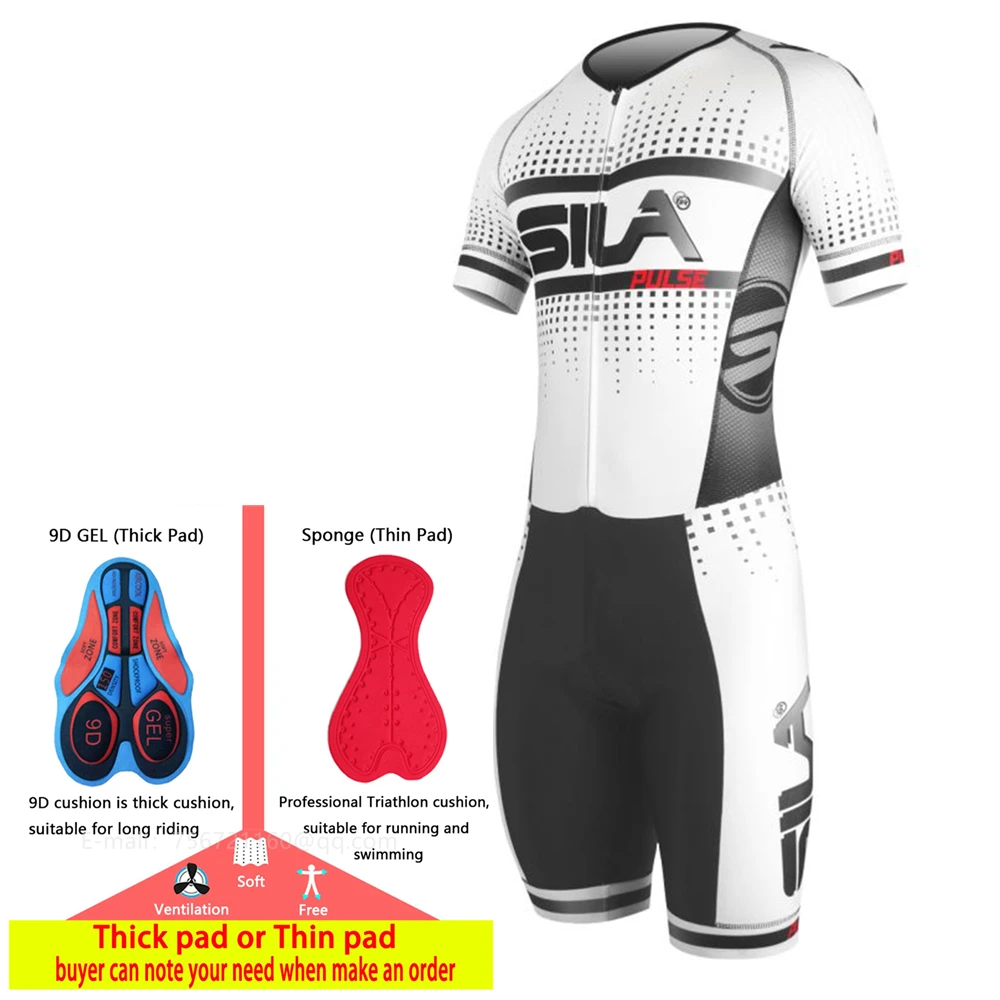 

SILA 2020 Men Cycling Jersey Triathlon Clothing Tri Suit Skinsuit Kit Swim Run Jumpsuit Conjunto Ropa Ciclismo Hombre Bike Sport