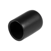 uxcell 20pcs rubber end caps 12mm id vinyl round tube bolt cap cover thread protectors black