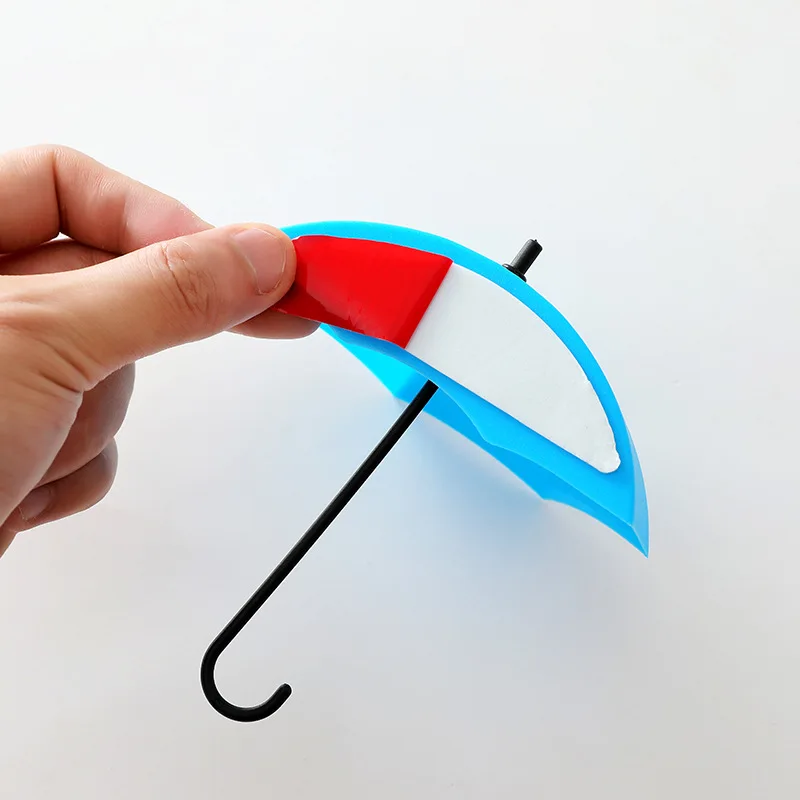 

3pcs/set Umbrella Wall Hook Decorative Key Hanger Holder Wall Hook Home Key Holder Organizer Kitchen Bathroom Accessories 12cm