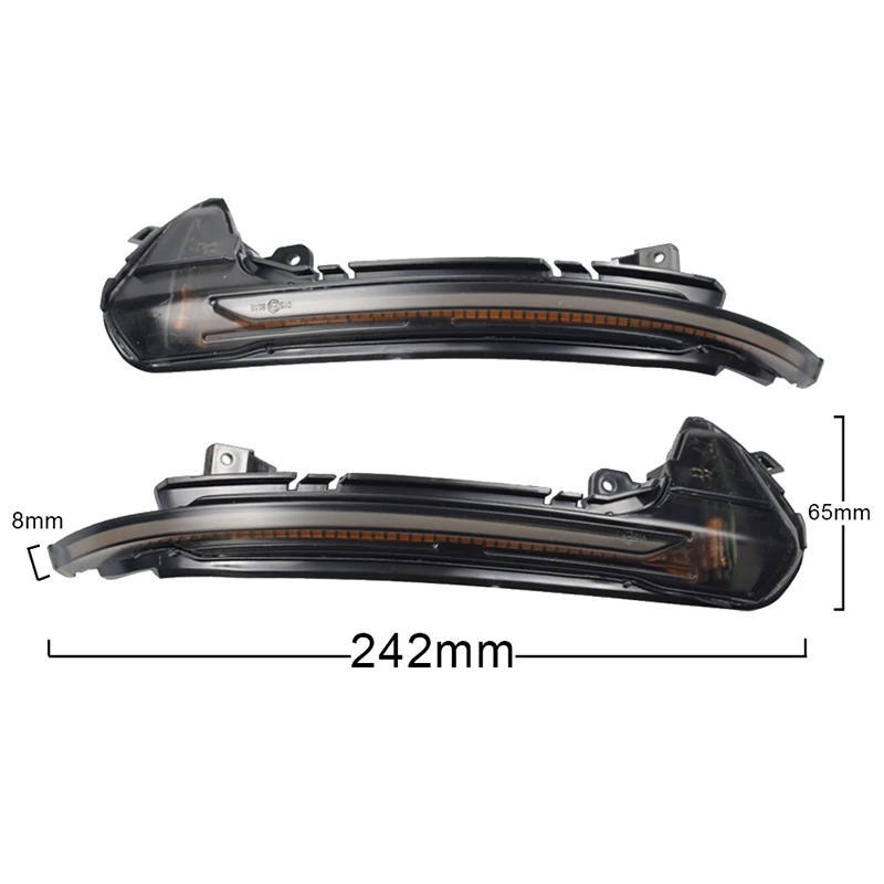 

Car LED Dynamic Turn Signal Light Rear View Side Mirror Light Indicator for- A6 RS6 4G C7 7.5 2012-2018 Blue-Yellow