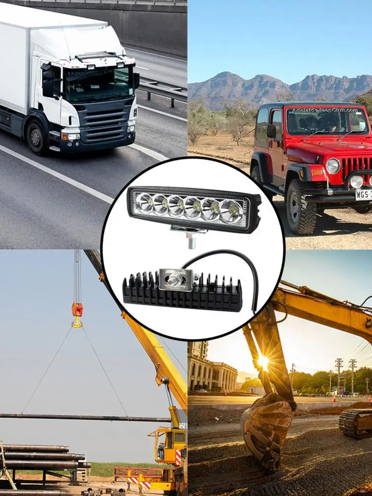 

Car LED Work Lights Adjustable LED Work Light Bar Flood Spot Offroad Durable Auxiliary Lamp For Car Driving Fog Lamp Work Light