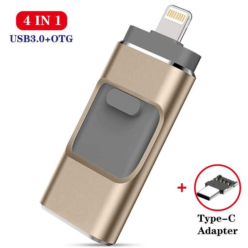 

USB Flash Drive 128G USB3.0 Pendrive for iPhone Xs Max X 8 7 6 iPad 8/16/32/64/128 256GB Memory Stick USB Key MFi Pen drive
