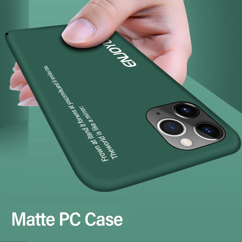 Ультратонкий матовый чехол из поликарбоната для телефона iPhone 12 11 Pro Max XSmax XR XS X 8 7 6s