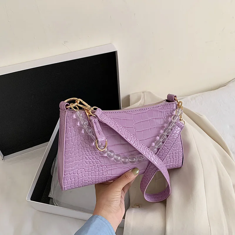 Фиолетовые сумки шопперы для женщин винтажная сумка мини кожаная на плечо Ретро