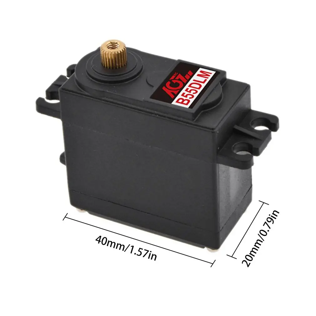 

AGF B55DLM Double Bearing Metal Tooth 17kg High Torque Standard Digital Servo High Precision Metal Teeth