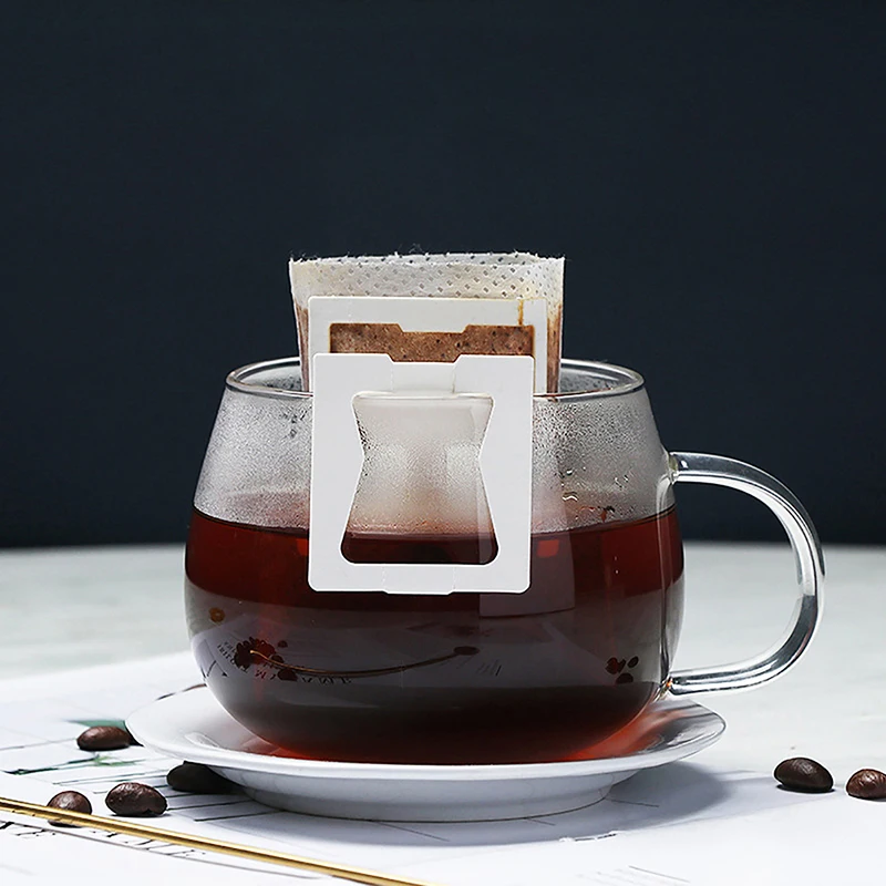 

50Pcs Disposable Coffee Fliter Bags Portable Hanging Ear Style Coffee Filters
