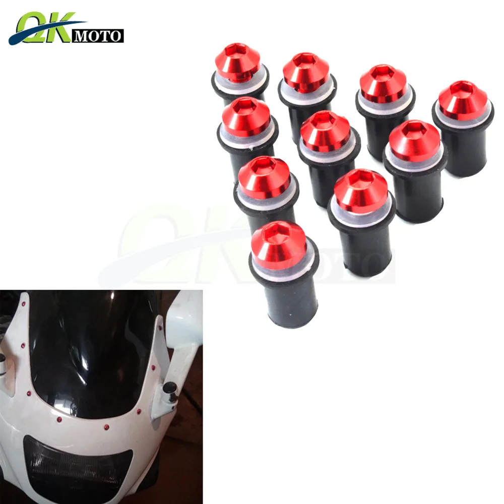 Винт с алюминиевым винтом ЧПУ 5 мм аксессуары для ветровых стекол мотоцикла набор