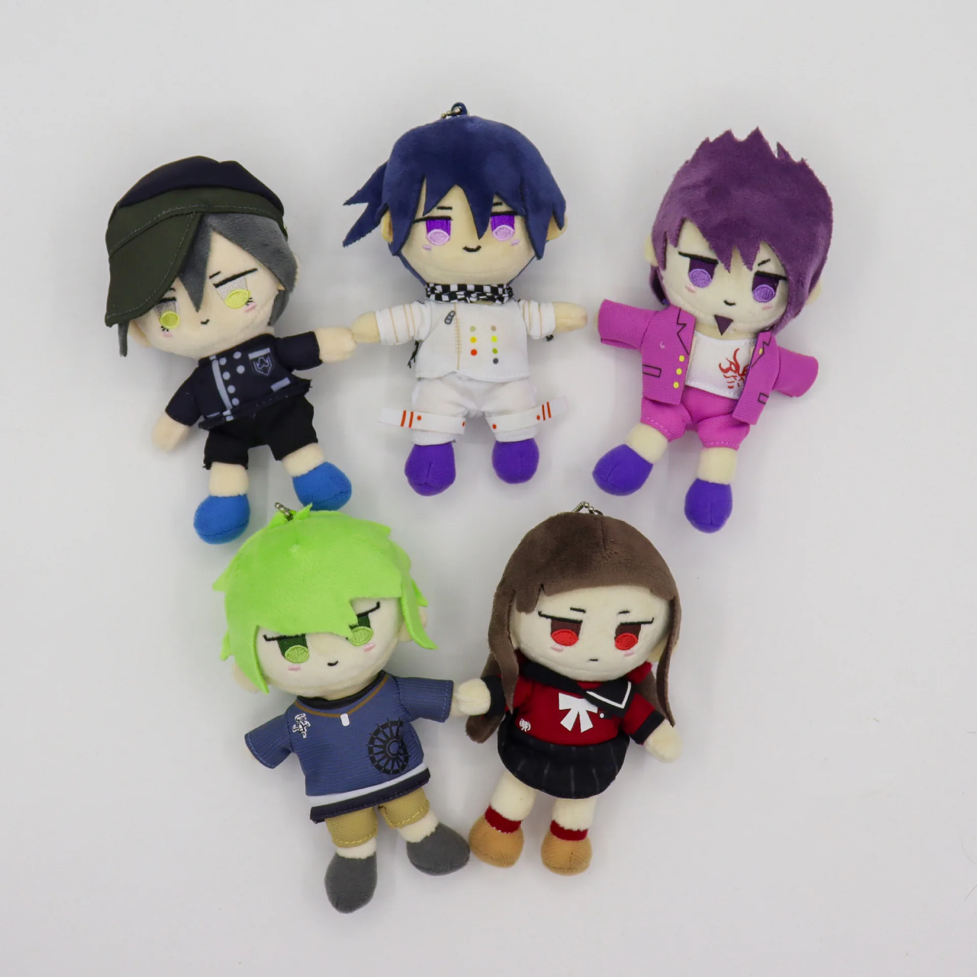5Styles New Danganronpa V3 Plush Toys Doll Kokichi Oma Kaito Momota Harukawa Maki Keychain Plush Birthday Gift For Kids