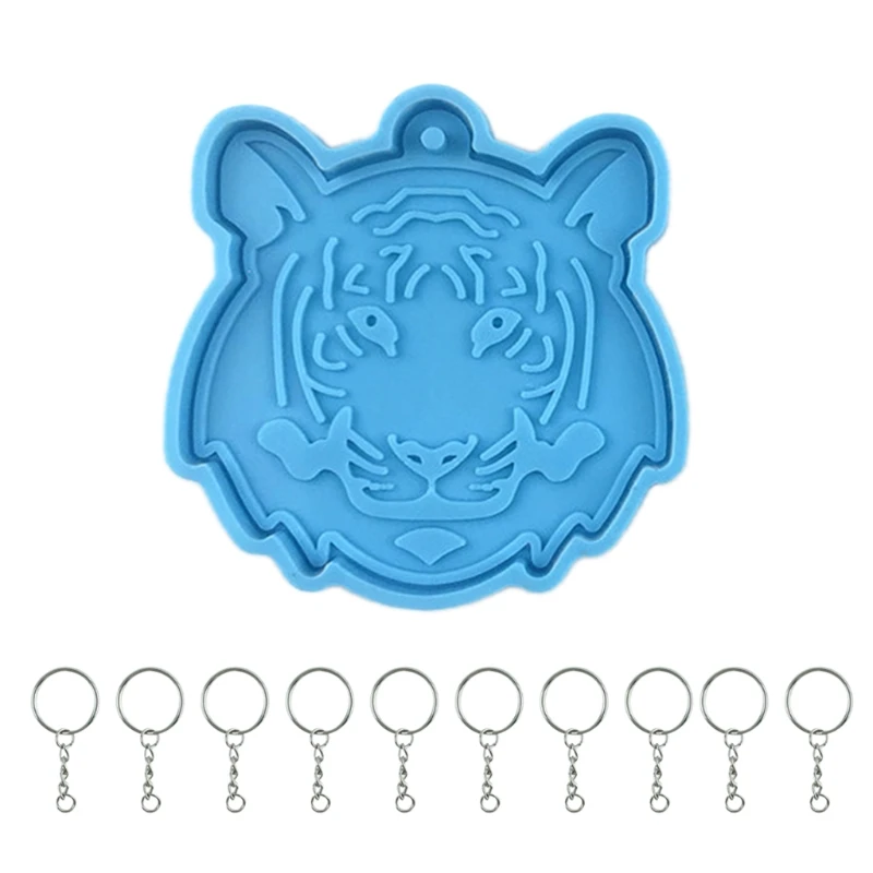 

N58F подвеска в виде тигра, большие серьги, искусственная эпоксидная смола, брелок, ювелирная форма