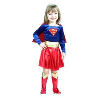 kids children girls supergirls cosplay costume childrens day halloween fancy dress superhero costume party dresses up