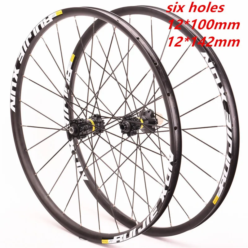 Новые велосипедные колеса bmx дорожный велосипед колесо 700C 142 12 мм шесть отверстий