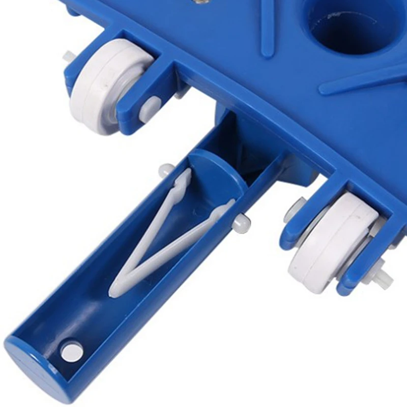 

Swimming Pool Bottom Suction Head with Pulley Blue and White Suction Pool Head Swimming Pool Cleaning Tool
