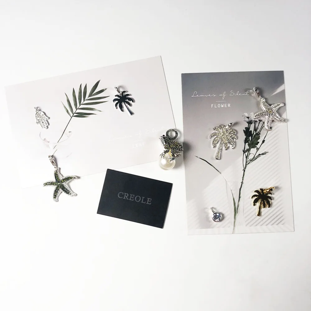 Кокосовое дерево рука Фатимы Морская звезда лягушка ожерелье кулон лето 2019