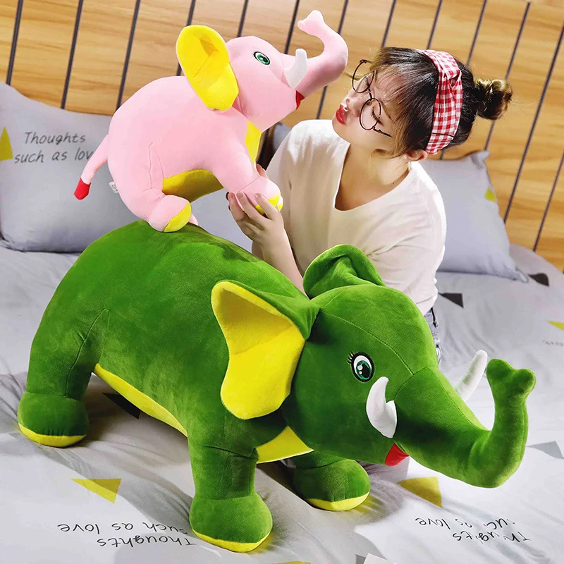 

Детская подушка-Имитация слона, большие набивные реалистичные животные, плюшевые игрушки, детская кукла, подарок, Прямая поставка