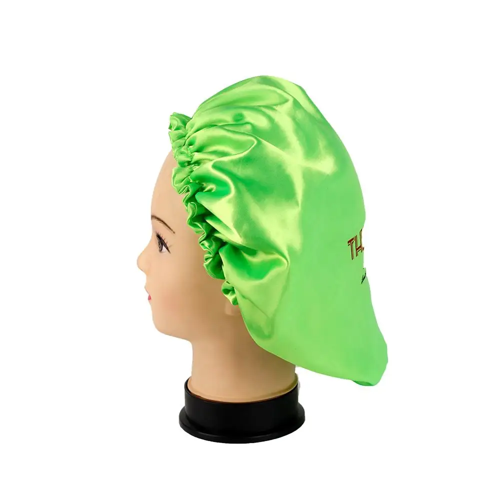 Изготовленный на заказ логотип атласные шляпки 2 слоя полиэфирного атласа женщин