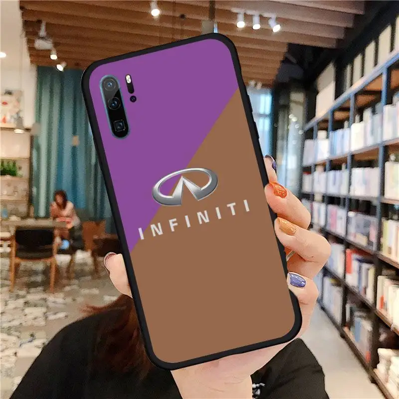 

Luxury car brand Infiniti logo phone case for Huawei honor Mate P 9 10 20 30 40 Pro 10i 7 8 a x Lite nova 5t Soft Silicone