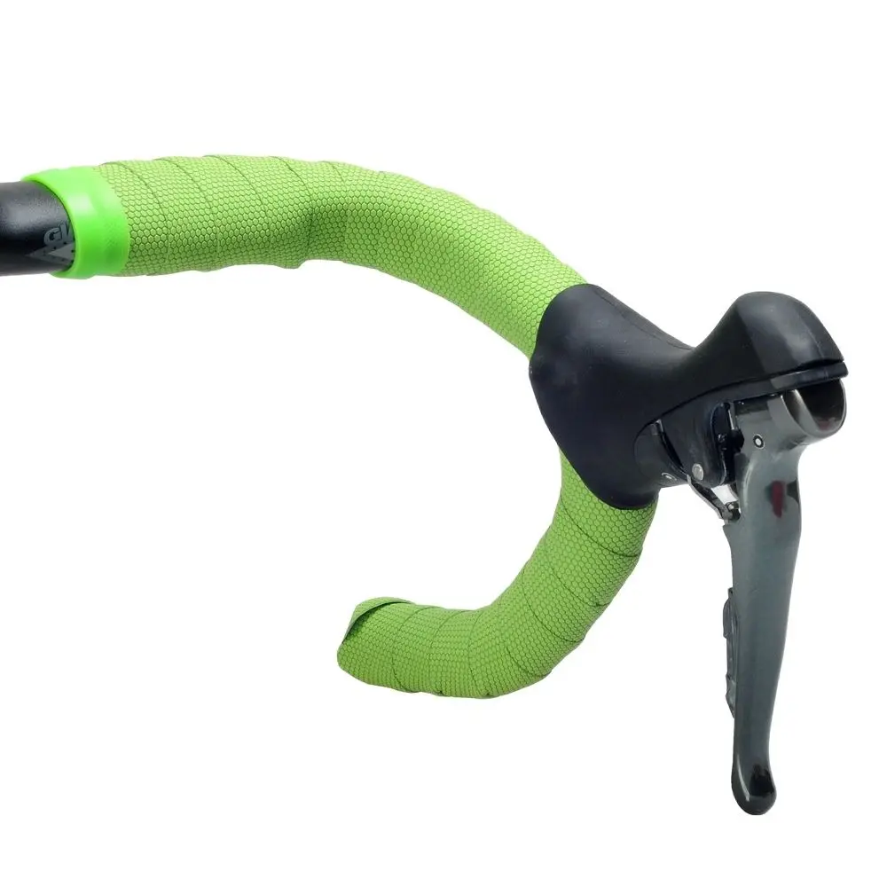 

Road Bikes Bicycle Handlebar Tape Non-slip waterproof Bartape Balck Mesh Design Soft EVA Sponge Tape Black