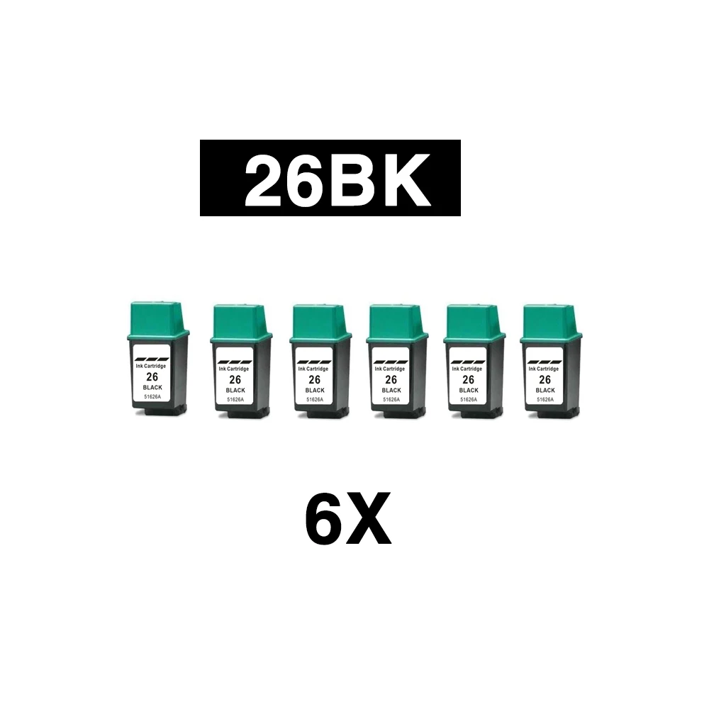 Лидер продаж черные Замена чернильных картриджей для 26 26XL совместимых с hp26 Deskjet