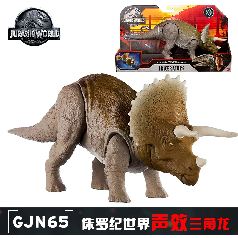 

Jurassic World Sound Effects Dinosaur Toys Action Figure Triceratops Cryolophosaurus Pterodactyl Toys for Children Figure Gifts