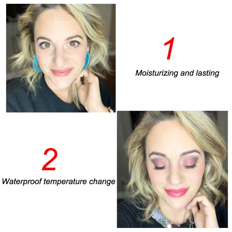 Увлажняющий блеск для губ меняющий цвет глазурь водостойкий стойкий тинт жидкая