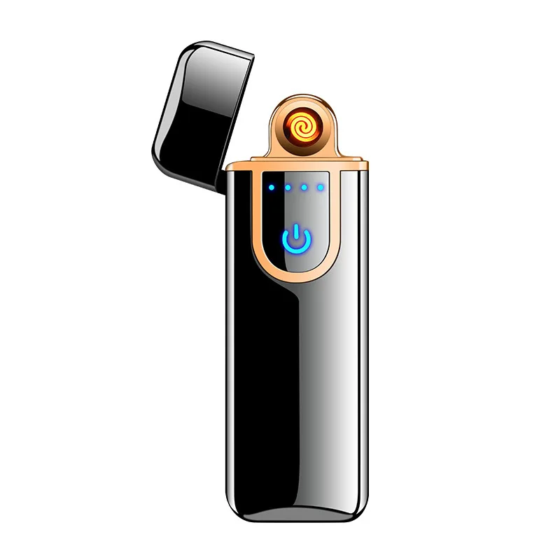 Двусторонняя USB Зажигалка Ветрозащитная Электронная зажигалка для зарядки сигар