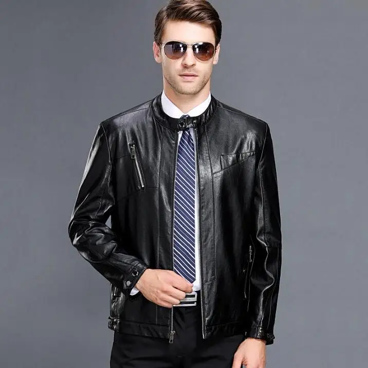 Куртка мужская из овечьей шкуры воздухопроницаемая верхняя одежда модные