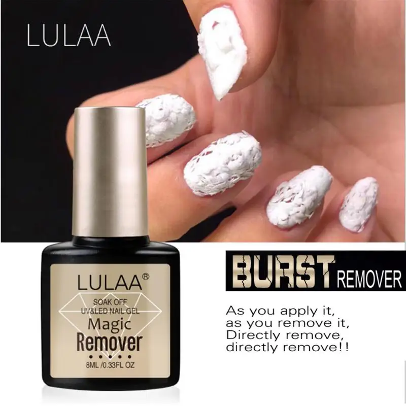 LULAA 7 шт./Набор для полировки ногтей жидкость снятия Набор взрыв гель 2 мин быстро